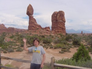 Arches National Park Samuel at Arches National Park